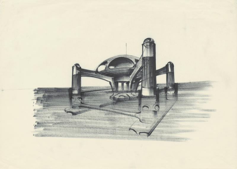 Atlantis design for “The Spy Who Loved Me”